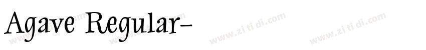 Agave Regular字体转换